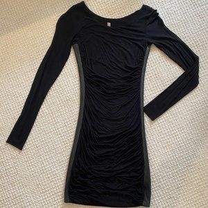 Flattering B44 Dressed BodyCon, Mixed Material Dress